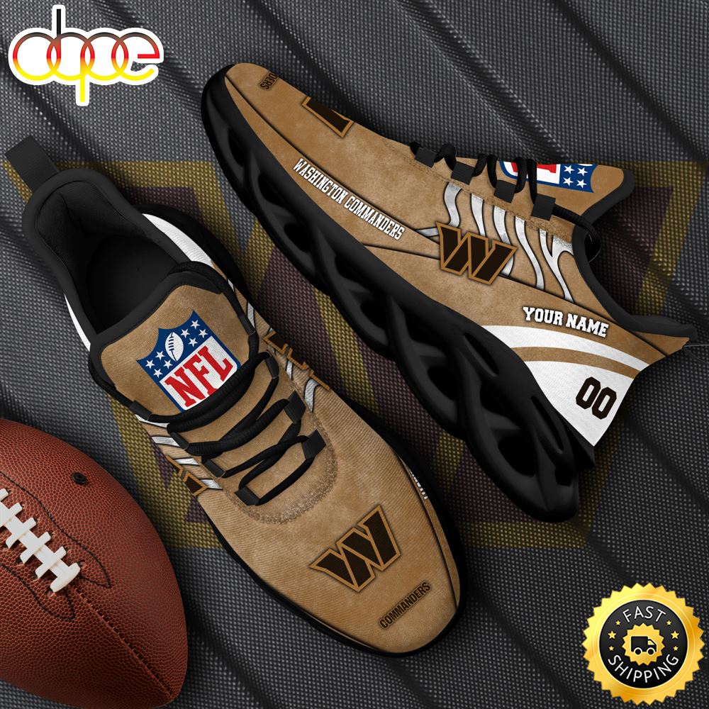 Sportswearmerch Washington Commanders NFL Max Soul Shoes Sneakers For Men And Women