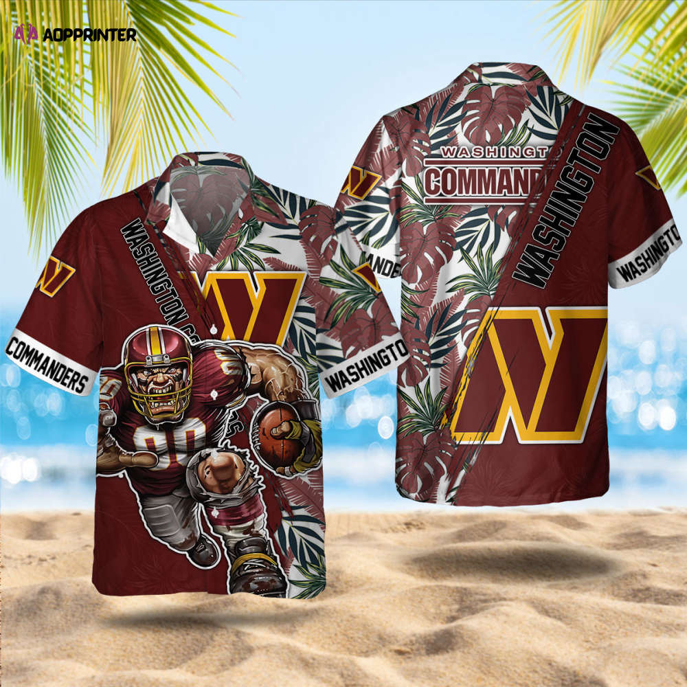 Sportswearmerch Washington Commanders NFL Personalized Hawaiian Shirt For Fan