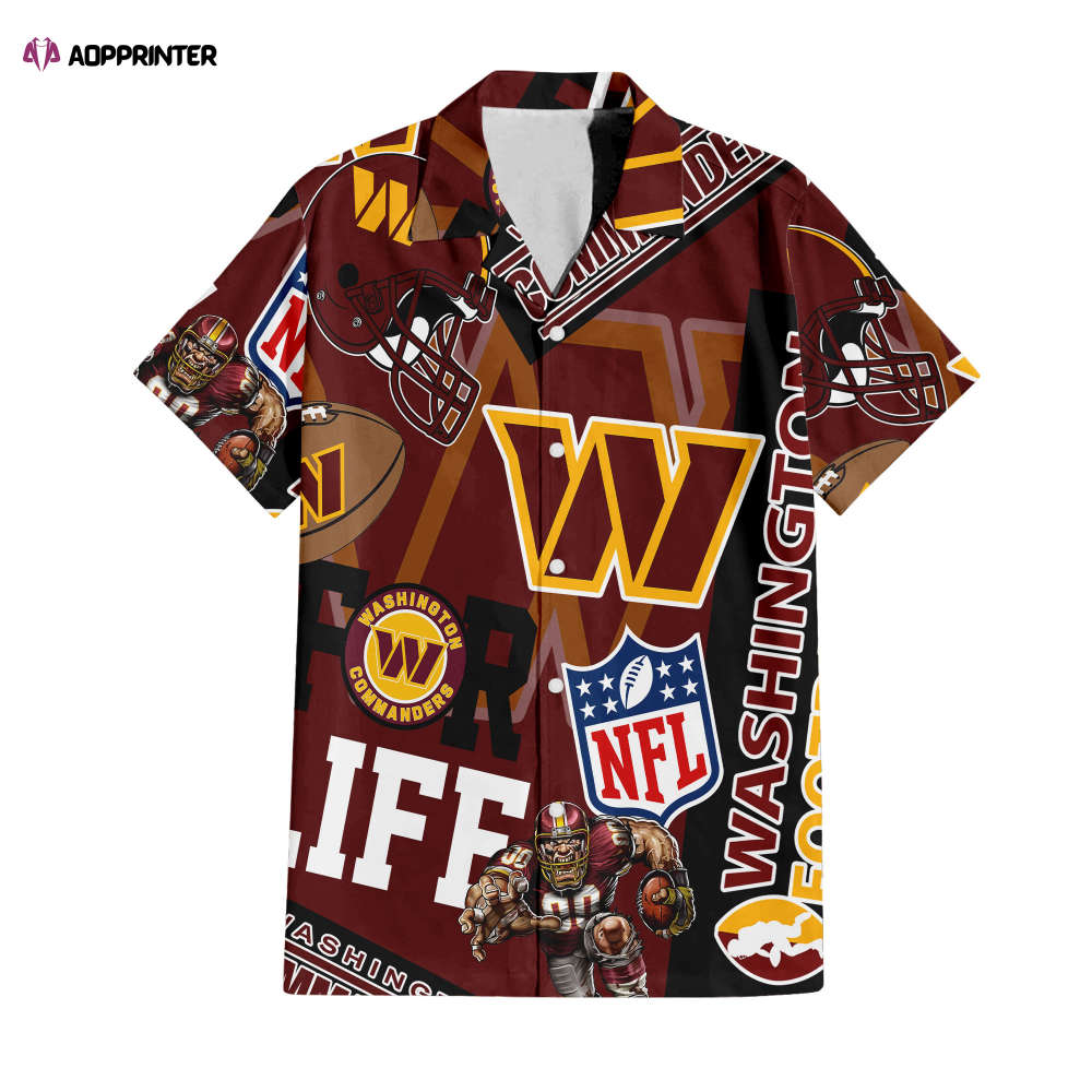 Sportswearmerch Washington Commanders NFL Personalized Hawaiian Shirt For Fan