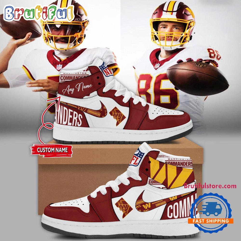 Sportswearmerch Washington Commanders NFL Super Bowl Era AJ1 High Sneakers Shoes For Men And Women