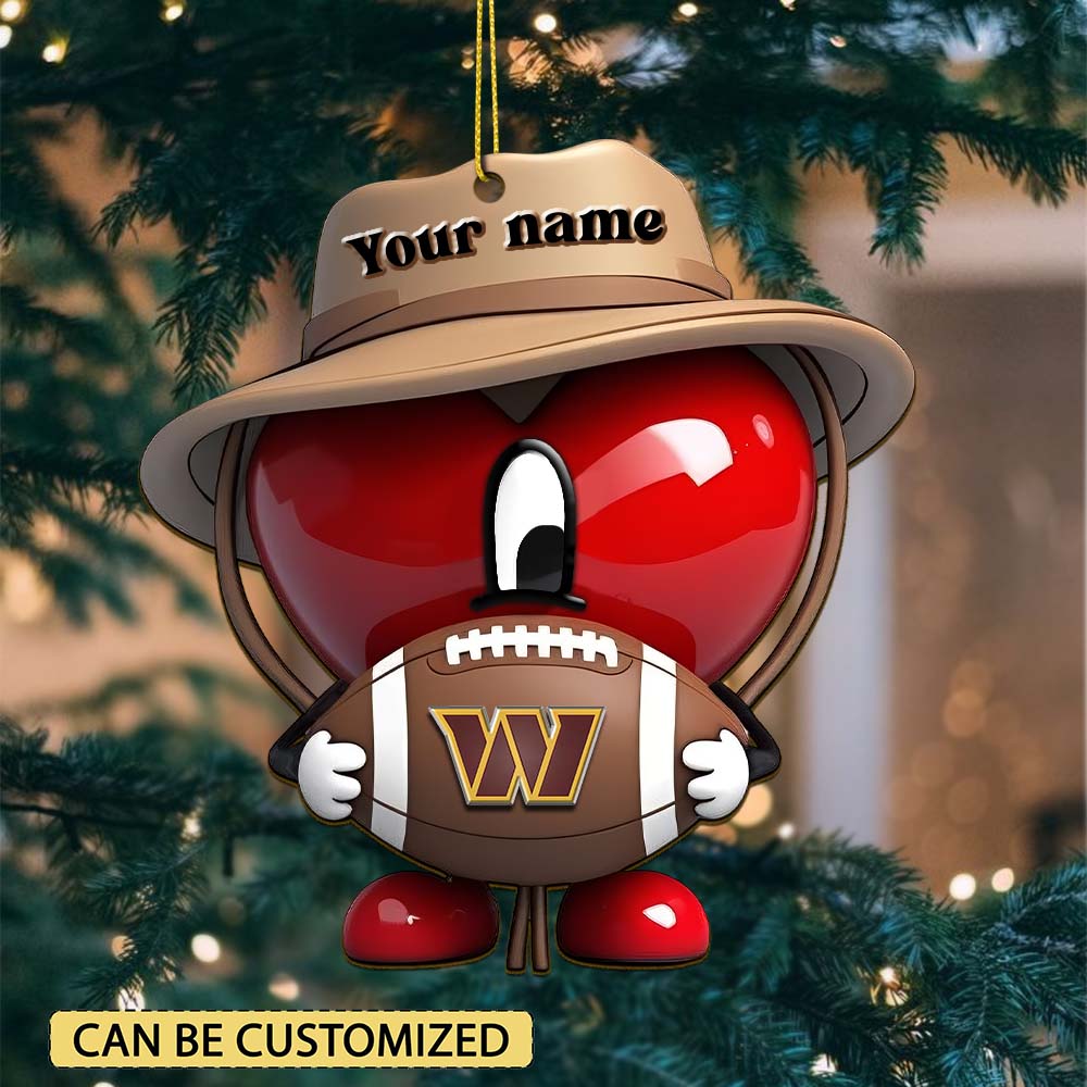 Sportswearmerch Washington Commanders NFL x Bad Bunny Acrylic Ornament Gift For Fans