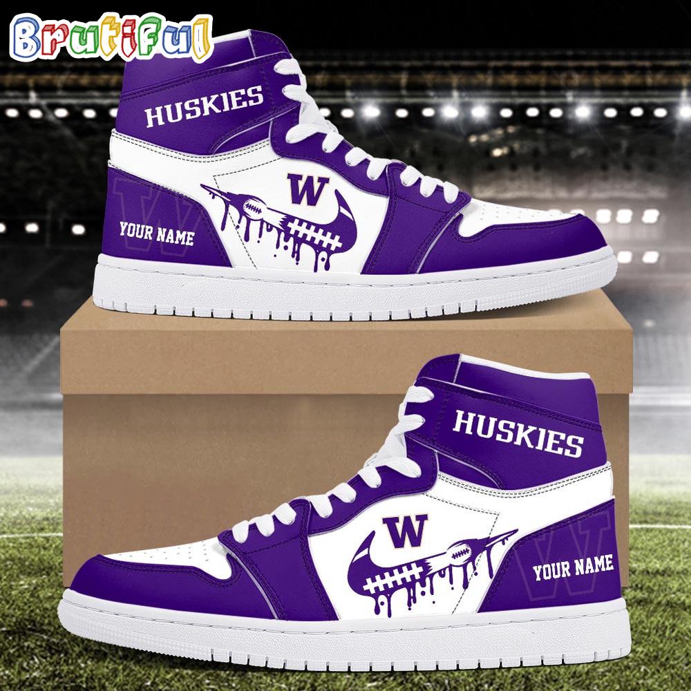 Sportswearmerch Washington Huskies NCAA AJ1 High Sneakers Shoes For Men And Women