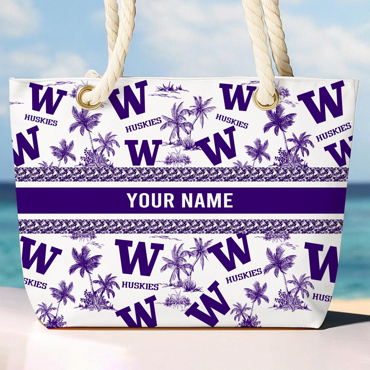 Sportswearmerch Washington Huskies NCAA Beach Bag For Fan