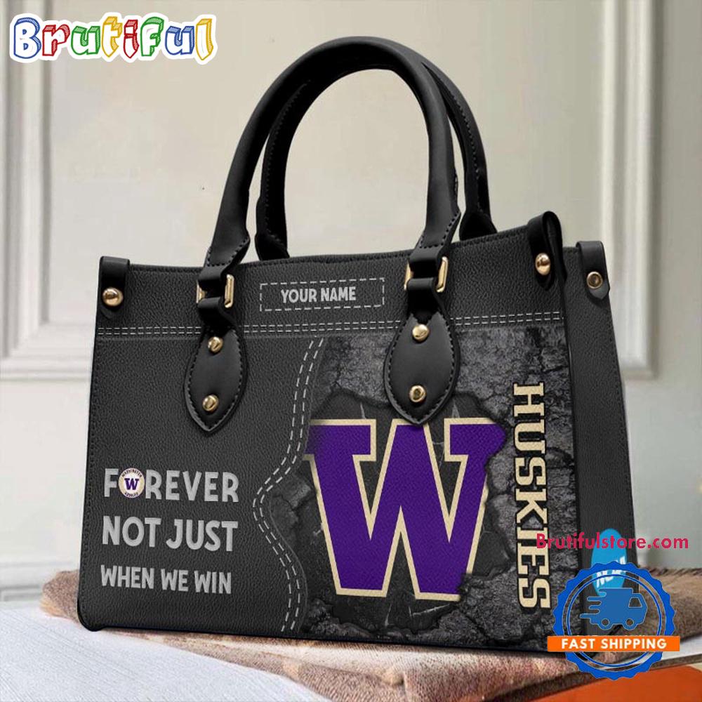 Sportswearmerch Washington Huskies NCAA Leather Hand Bag For Fan