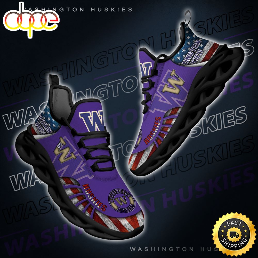 Sportswearmerch Washington Huskies NCAA Max Soul Shoes Sneakers For Men And Women