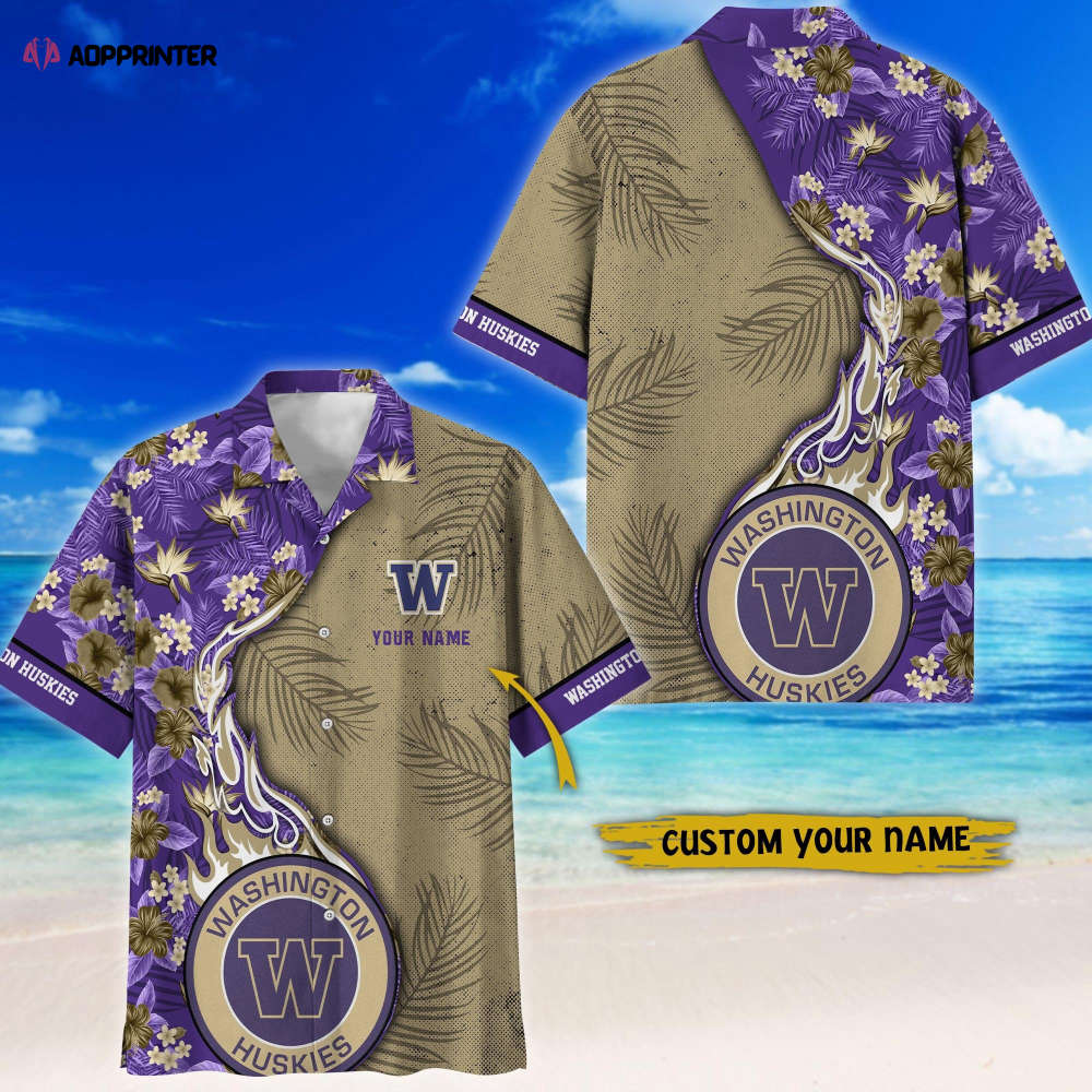 Sportswearmerch Washington Huskies NCAA Personalized Hawaiian Shirt For Fan