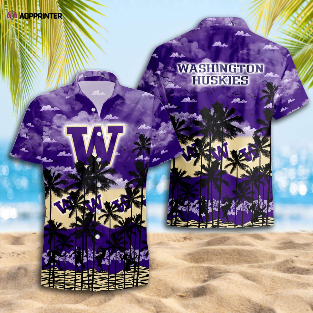 Sportswearmerch Washington Huskies NCAA Personalized Hawaiian Shirt For Fan