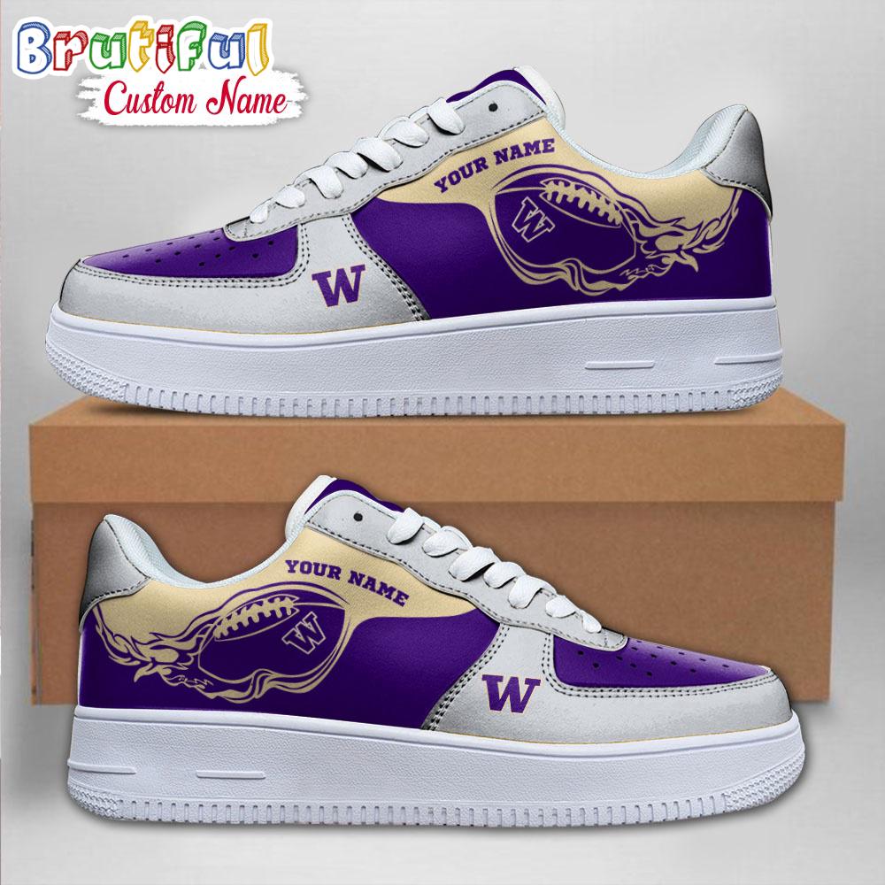 Sportswearmerch Washington Huskies NCAA Sporty Air Low-Top Shoes For Men And Women