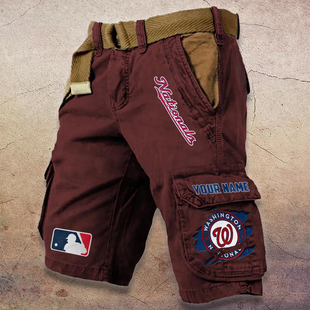 Sportswearmerch Washington Nationals MLB Denim Short For Fan