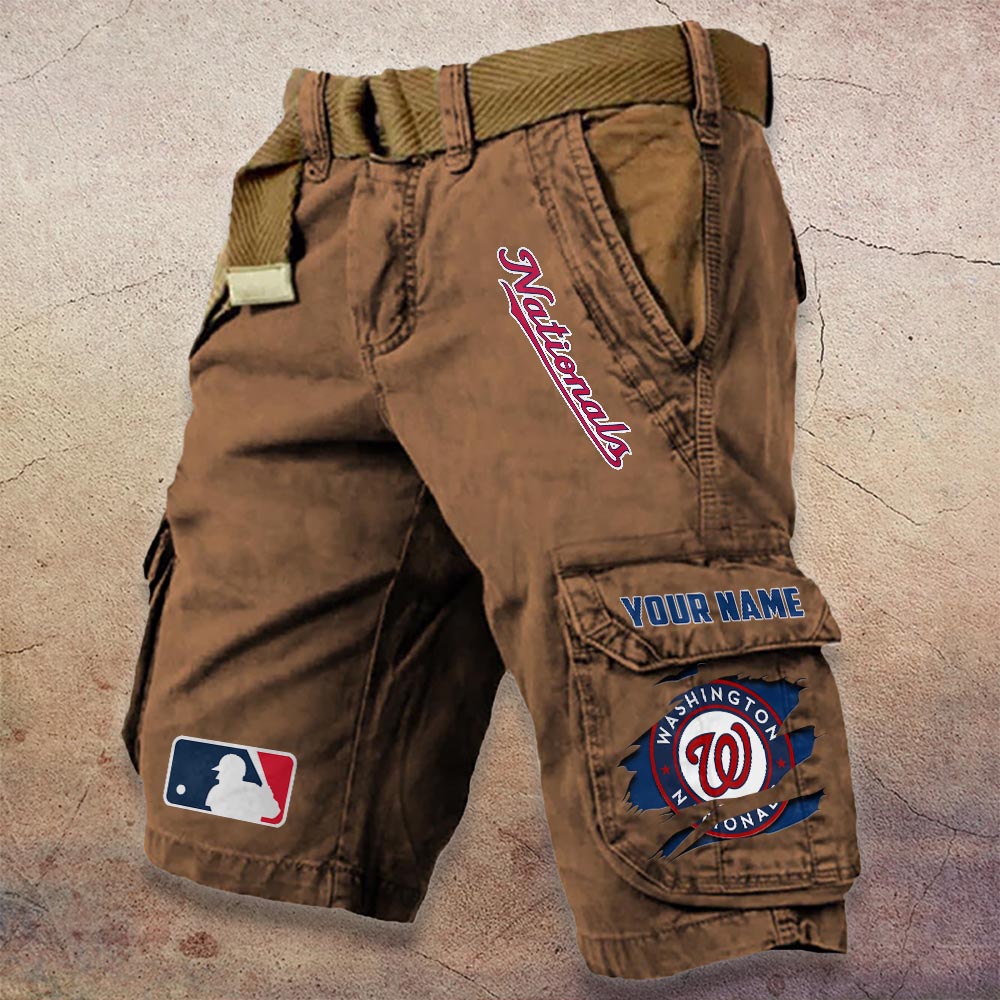 Sportswearmerch Washington Nationals MLB Denim Short For Fan