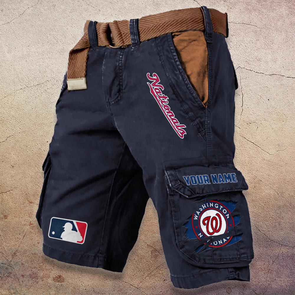 Sportswearmerch Washington Nationals MLB Denim Short For Fan