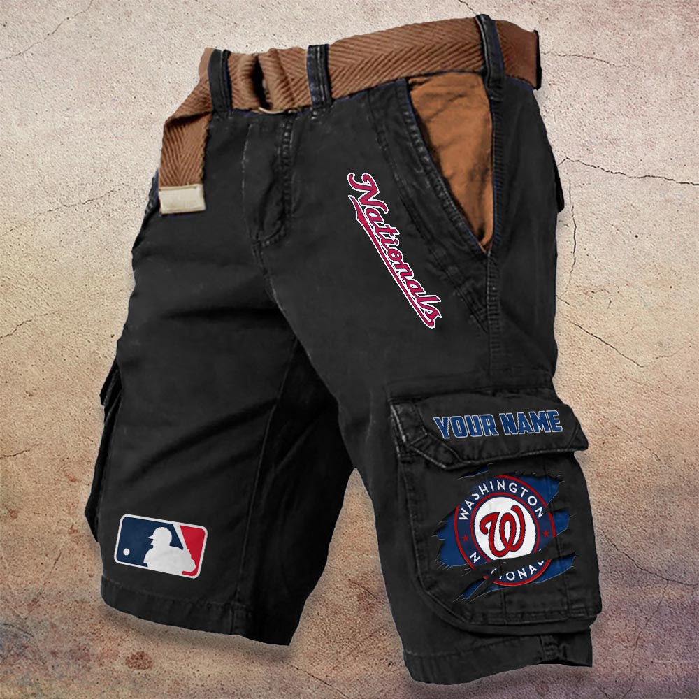 Sportswearmerch Washington Nationals MLB Denim Short For Fan