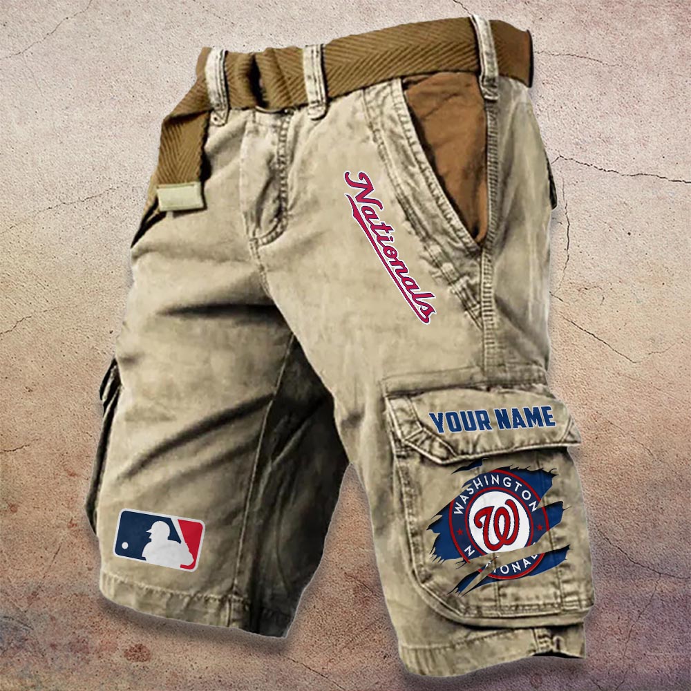 Sportswearmerch Washington Nationals MLB Denim Short For Fan