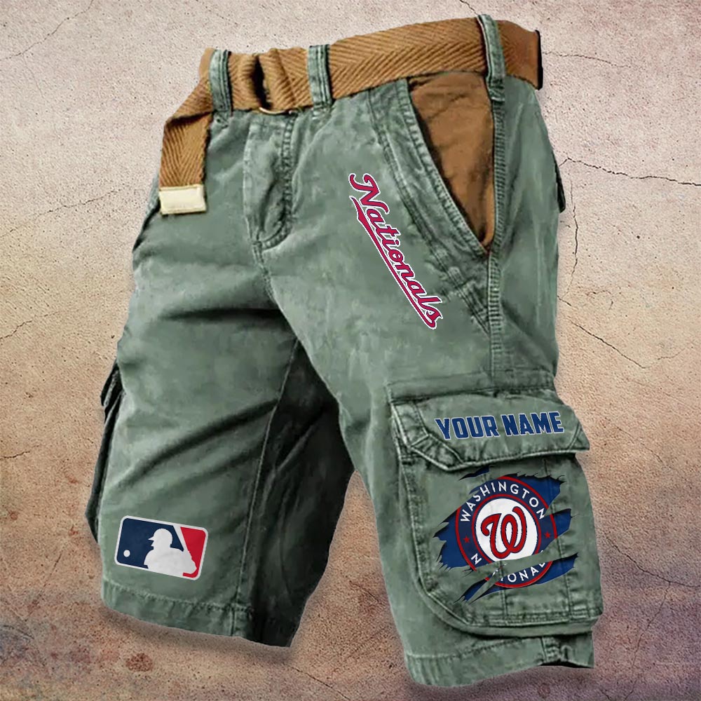 Sportswearmerch Washington Nationals MLB Denim Short For Fan