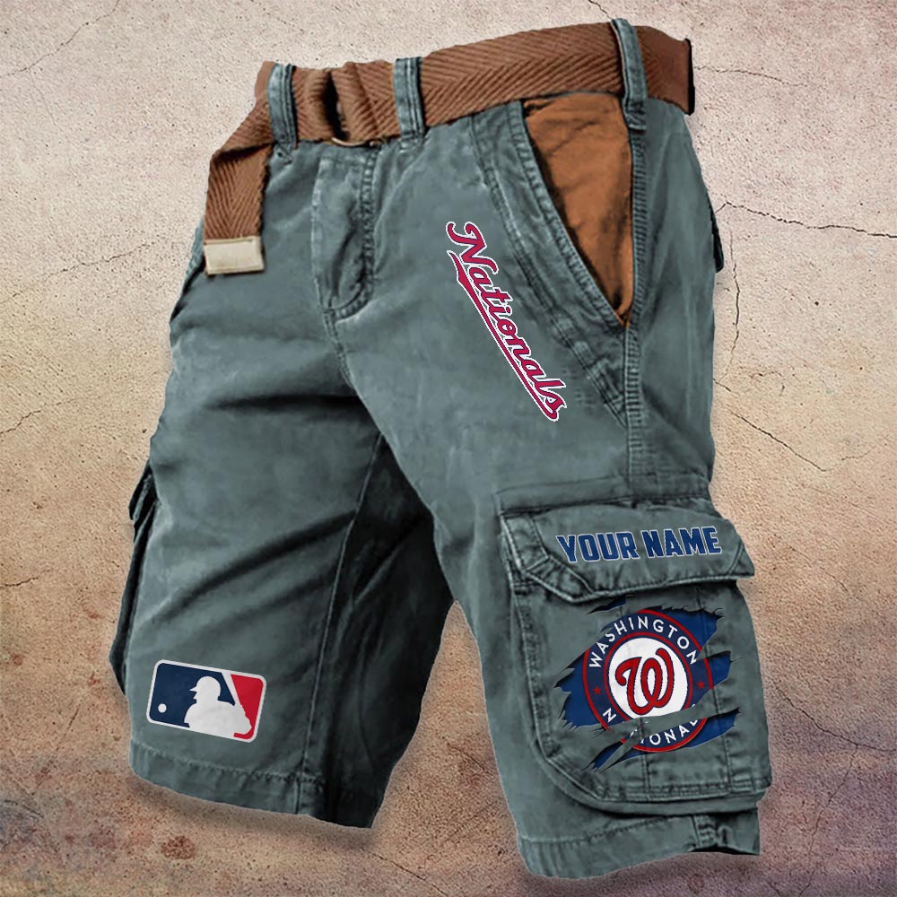 Sportswearmerch Washington Nationals MLB Denim Short For Fan