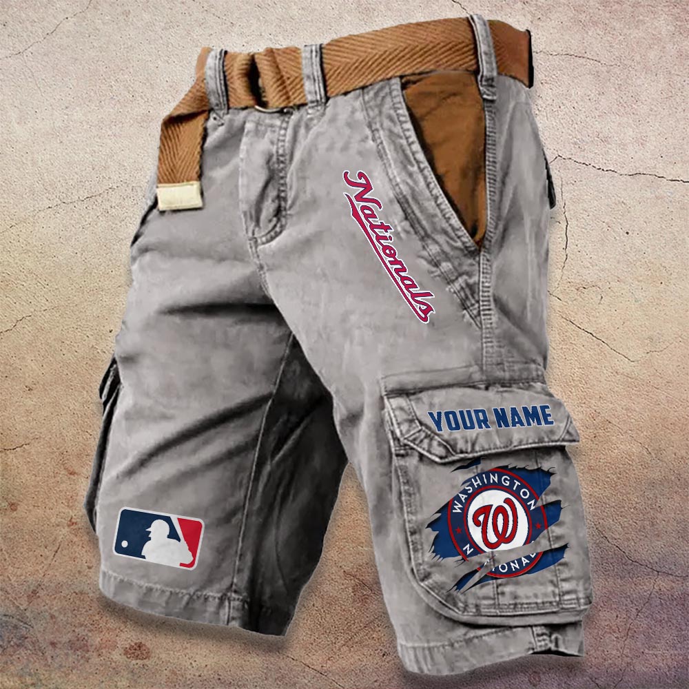Sportswearmerch Washington Nationals MLB Denim Short For Fan