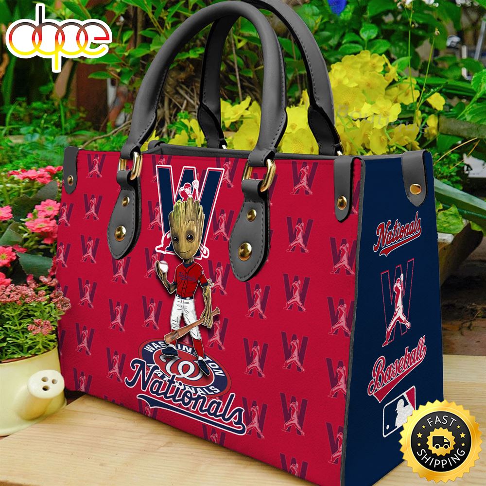 Sportswearmerch Washington Nationals MLB Groot Women Leather Hand Bag For Fan