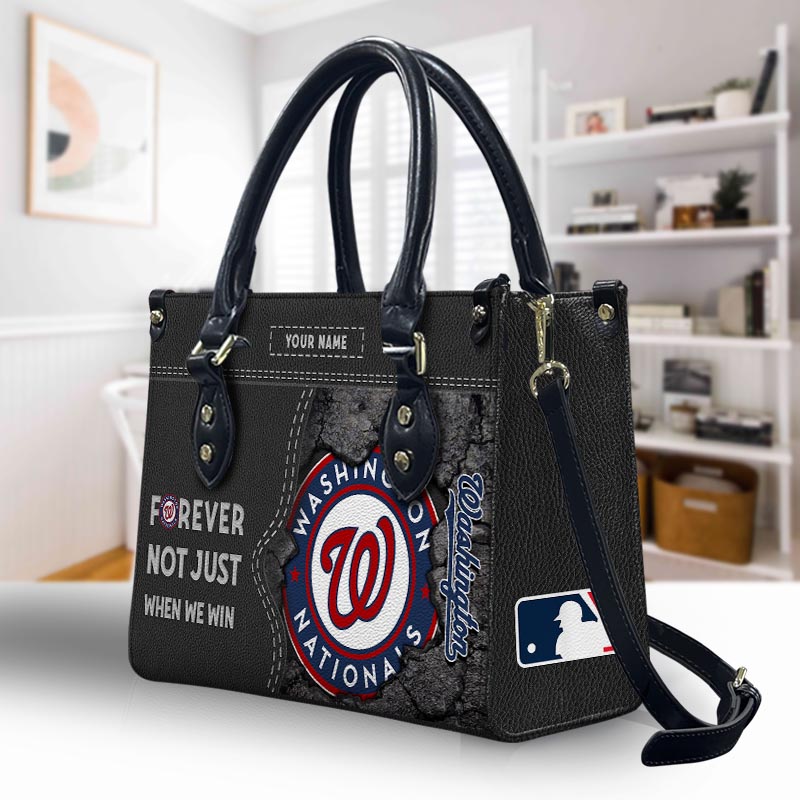 Sportswearmerch Washington Nationals MLB Leather Handbag For Fan