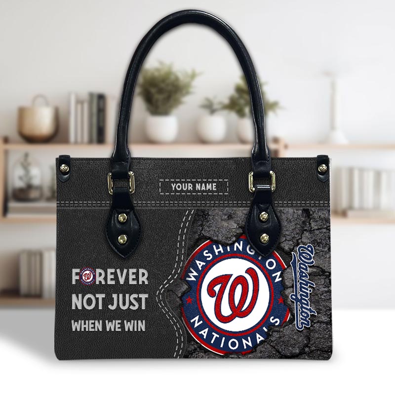 Sportswearmerch Washington Nationals MLB Leather Handbag For Fan