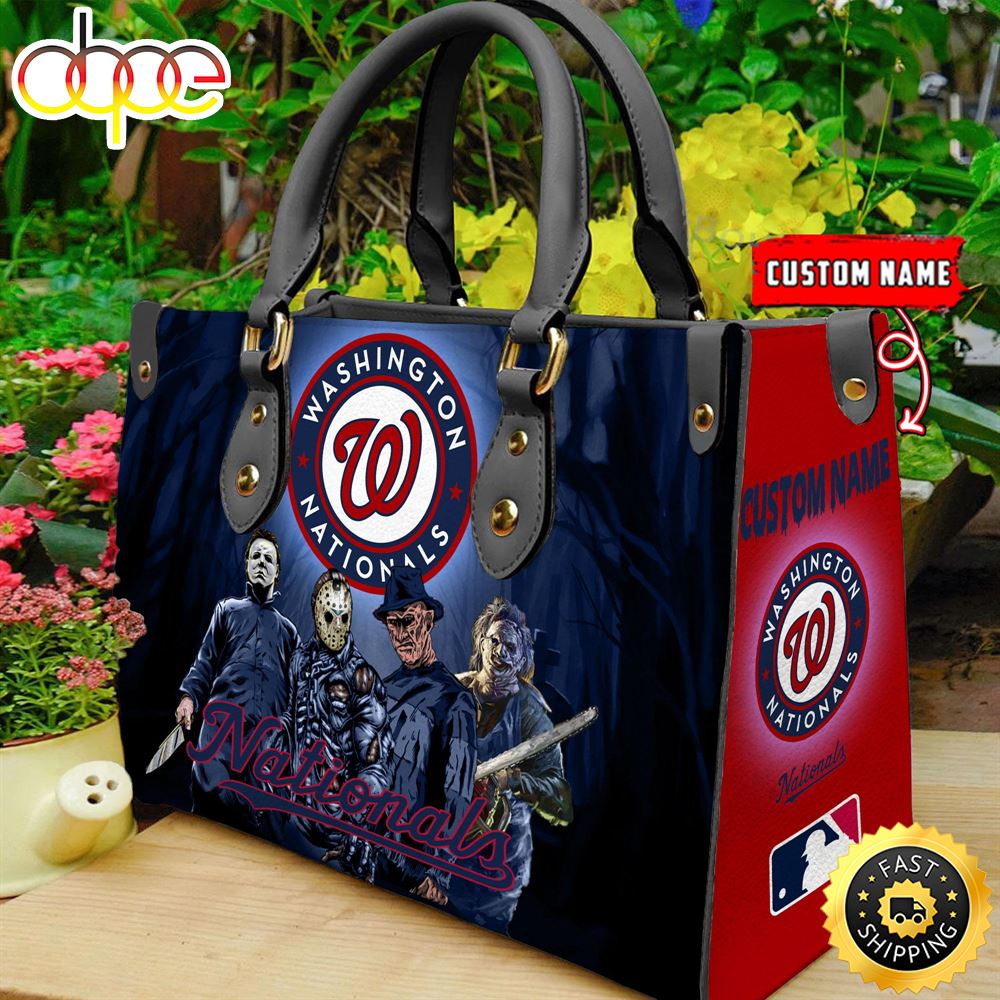 Sportswearmerch Washington Nationals MLB Women Leather Hand Bag For Fan