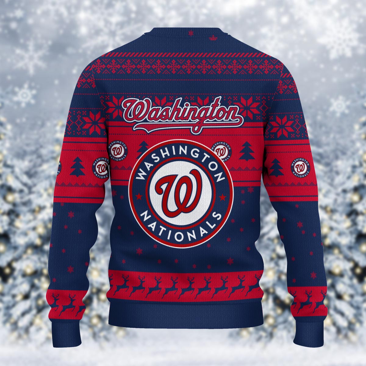 Sportswearmerch Washington Nationals MLB x Grinch Christmas Ugly Sweater For Fans