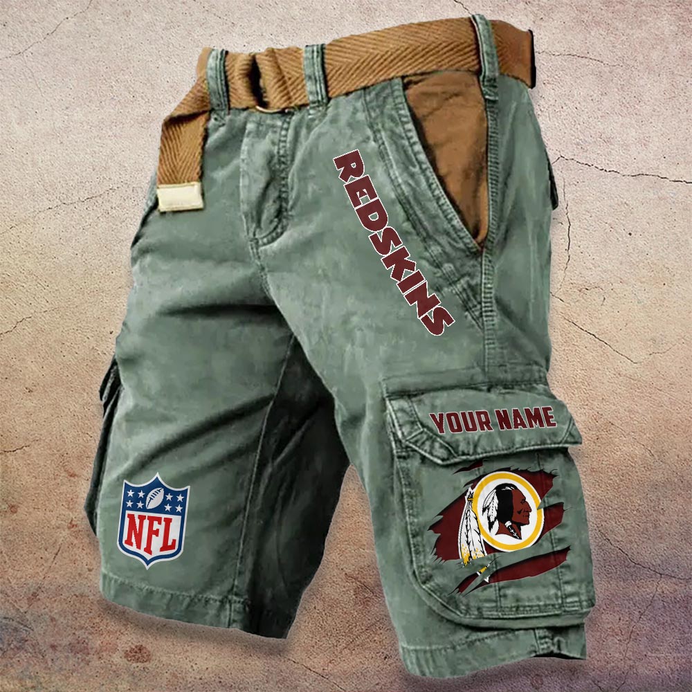 Sportswearmerch Washington Redskin NFL Denim Short For Fan
