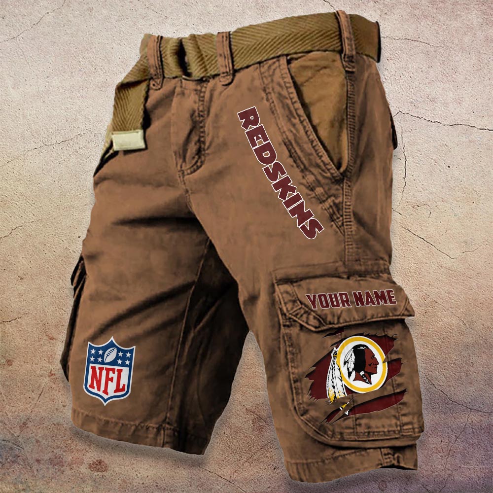 Sportswearmerch Washington Redskin NFL Denim Short For Fan