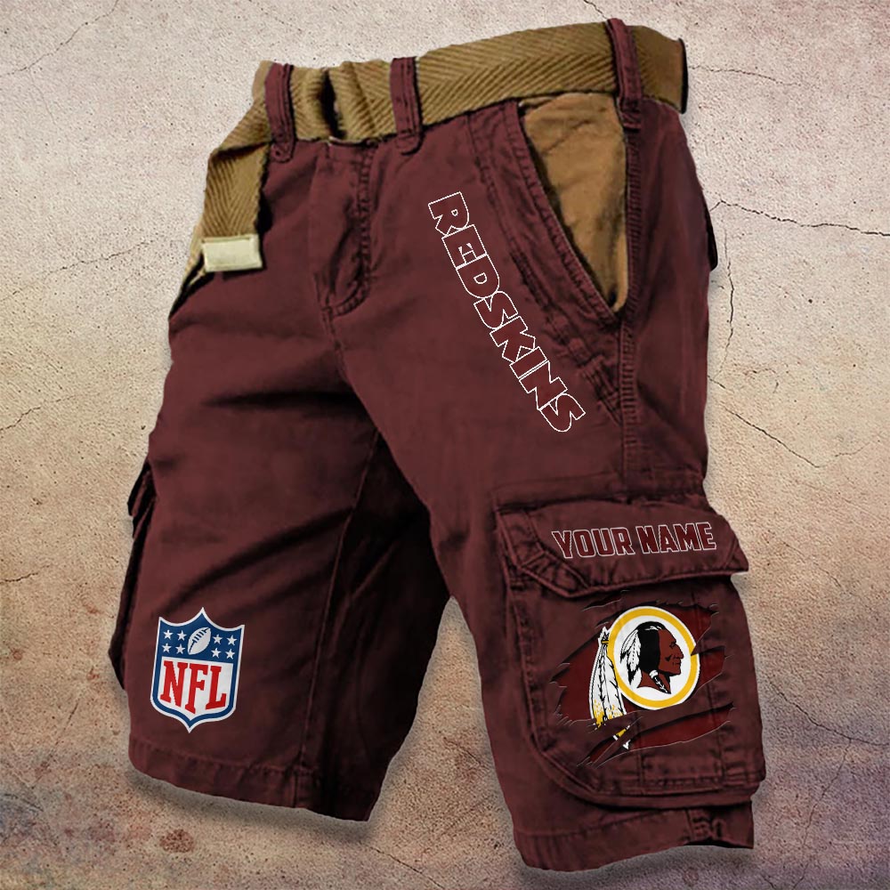 Sportswearmerch Washington Redskin NFL Denim Short For Fan