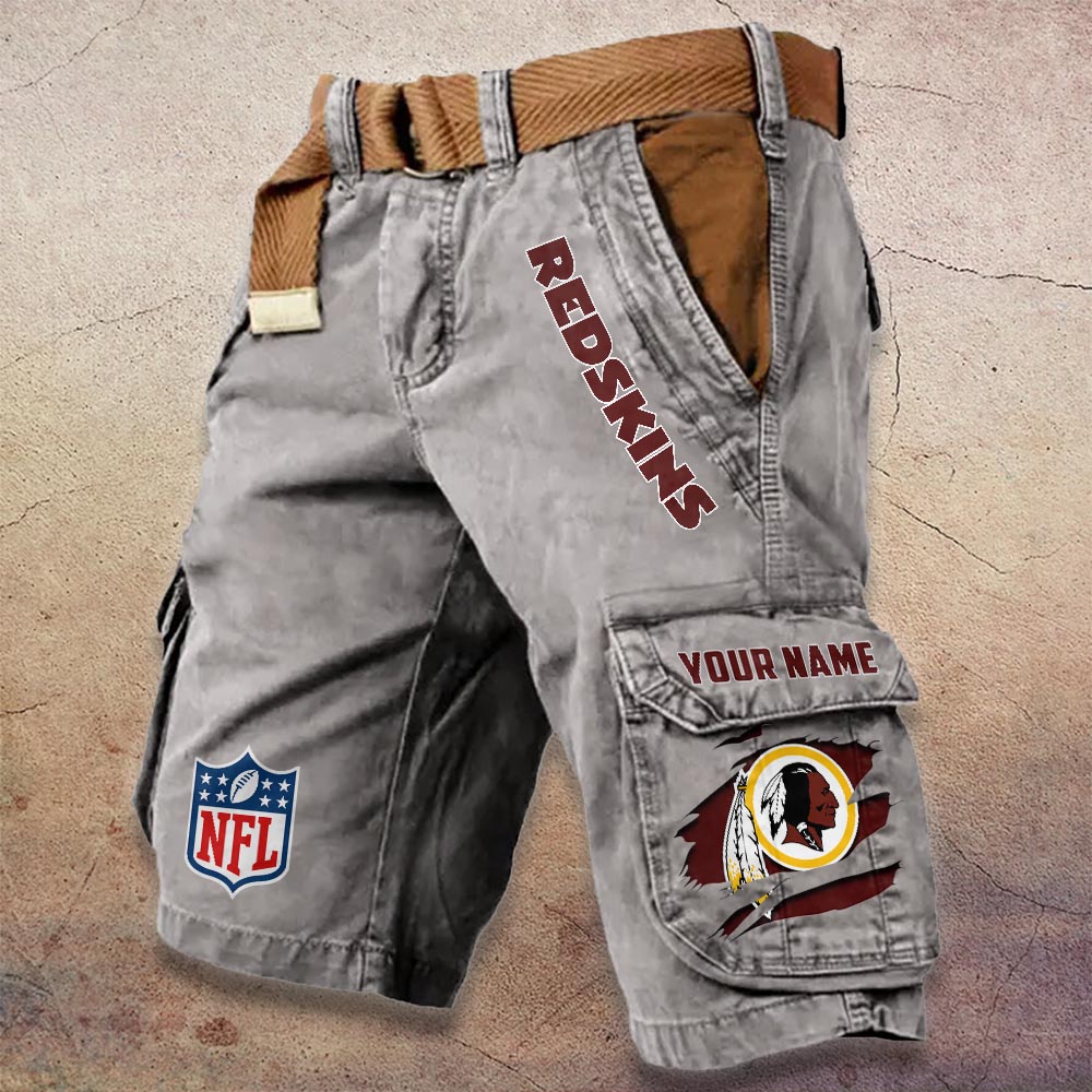 Sportswearmerch Washington Redskin NFL Denim Short For Fan