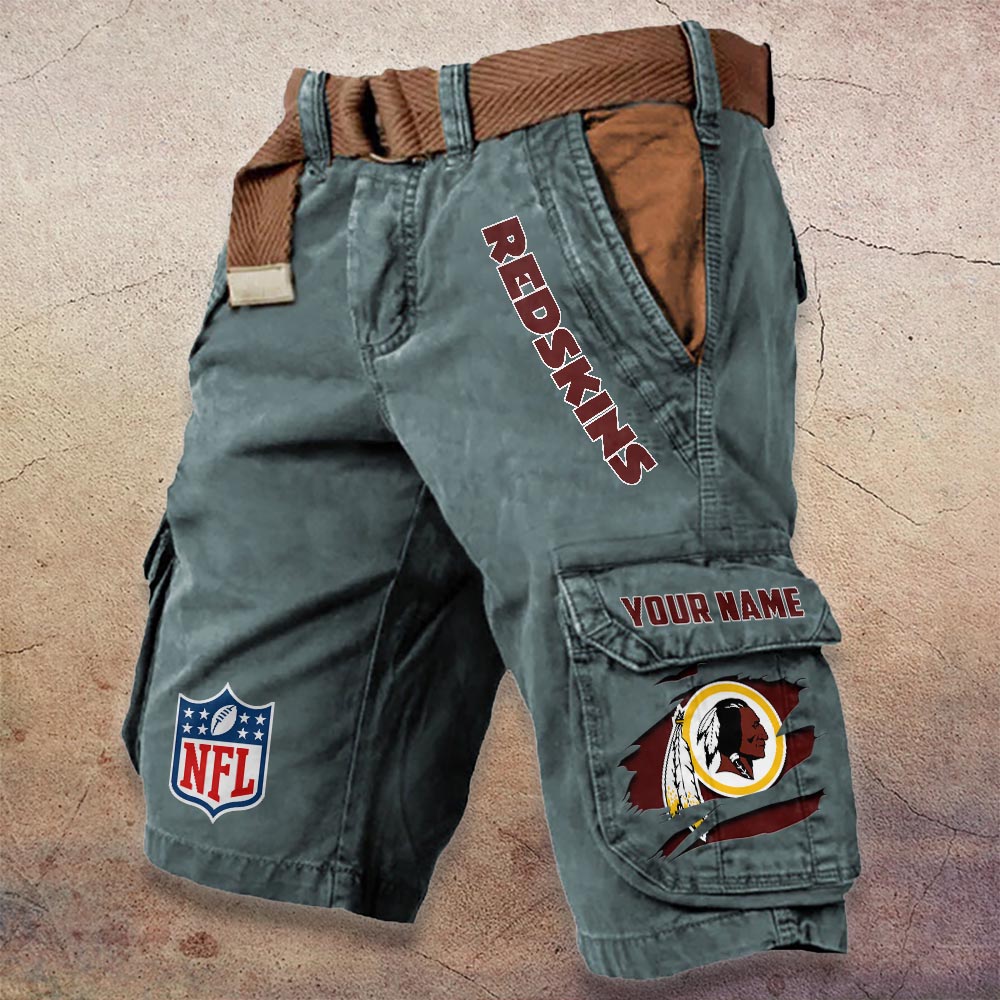 Sportswearmerch Washington Redskin NFL Denim Short For Fan