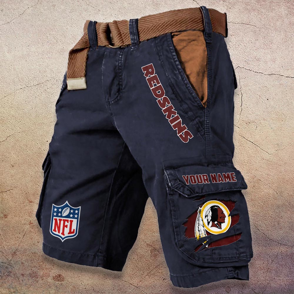 Sportswearmerch Washington Redskin NFL Denim Short For Fan
