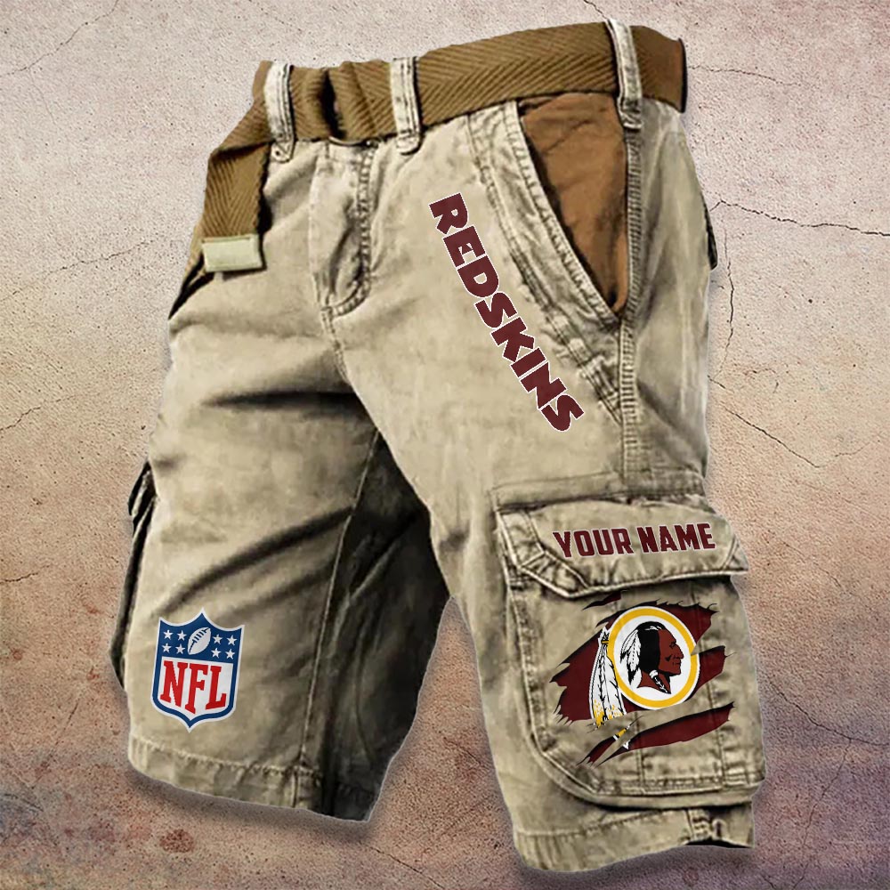 Sportswearmerch Washington Redskin NFL Denim Short For Fan
