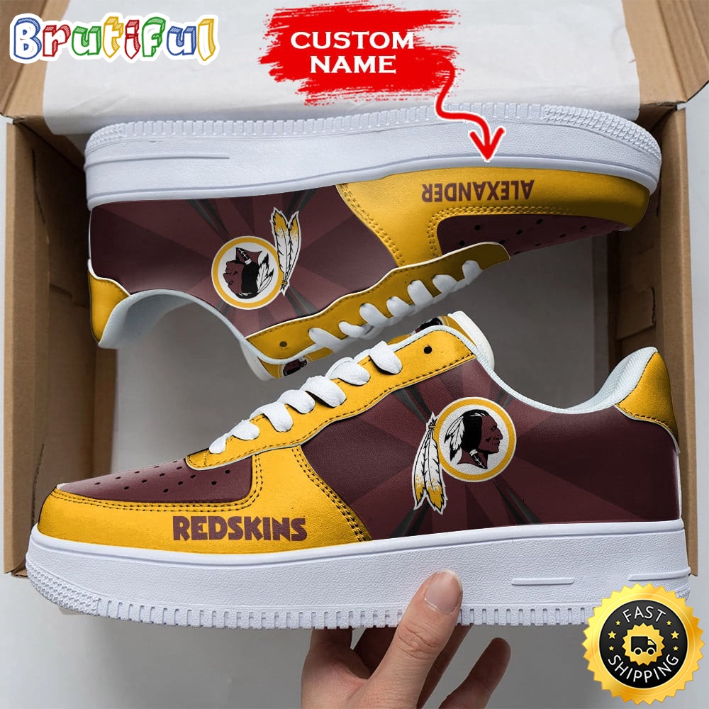Sportswearmerch Washington Redskins NFL Air Low-Top Shoes For Men And Women Versatile AF1 Series