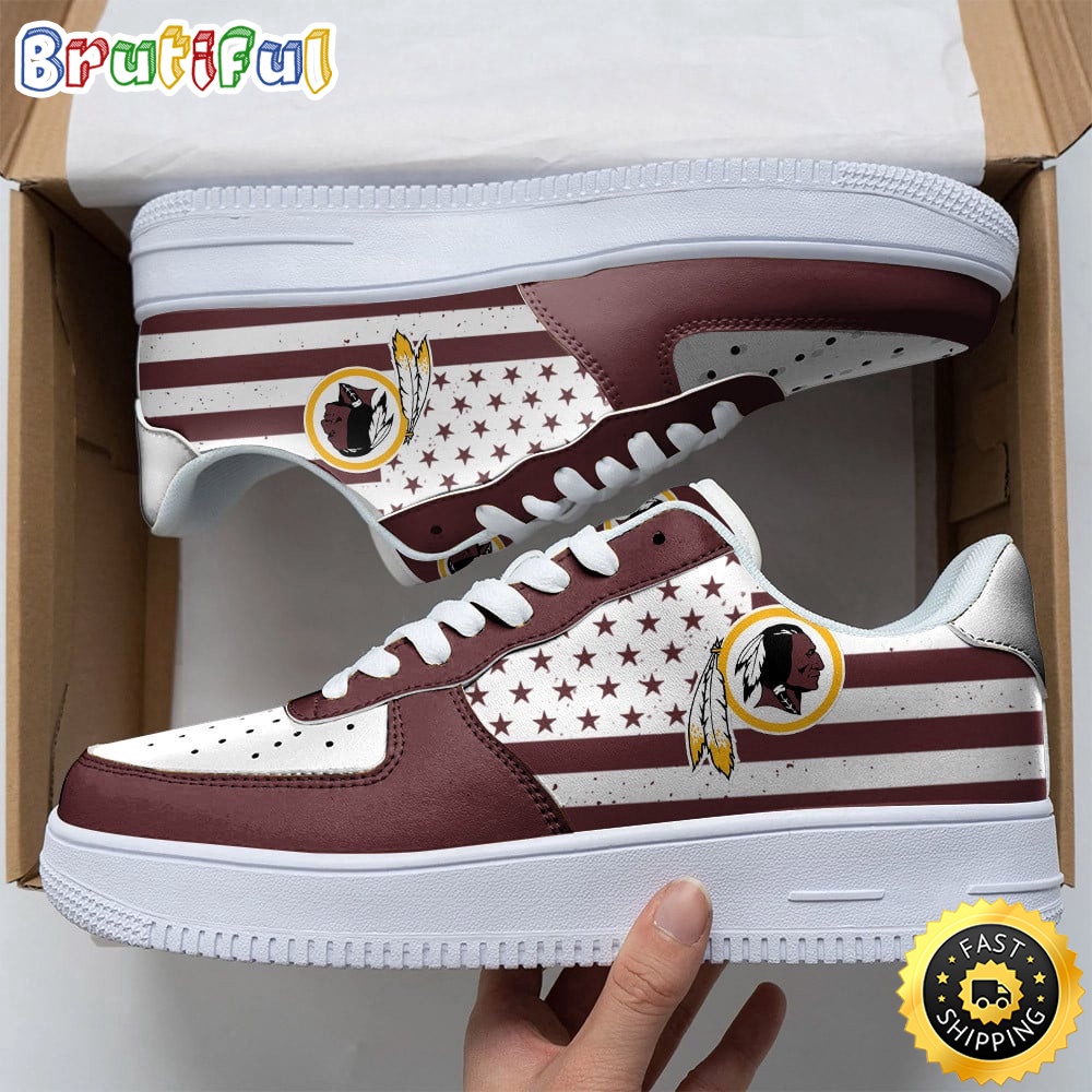 Sportswearmerch Washington Redskins NFL Air Low-Top Sneakers Shoes For Men And Women