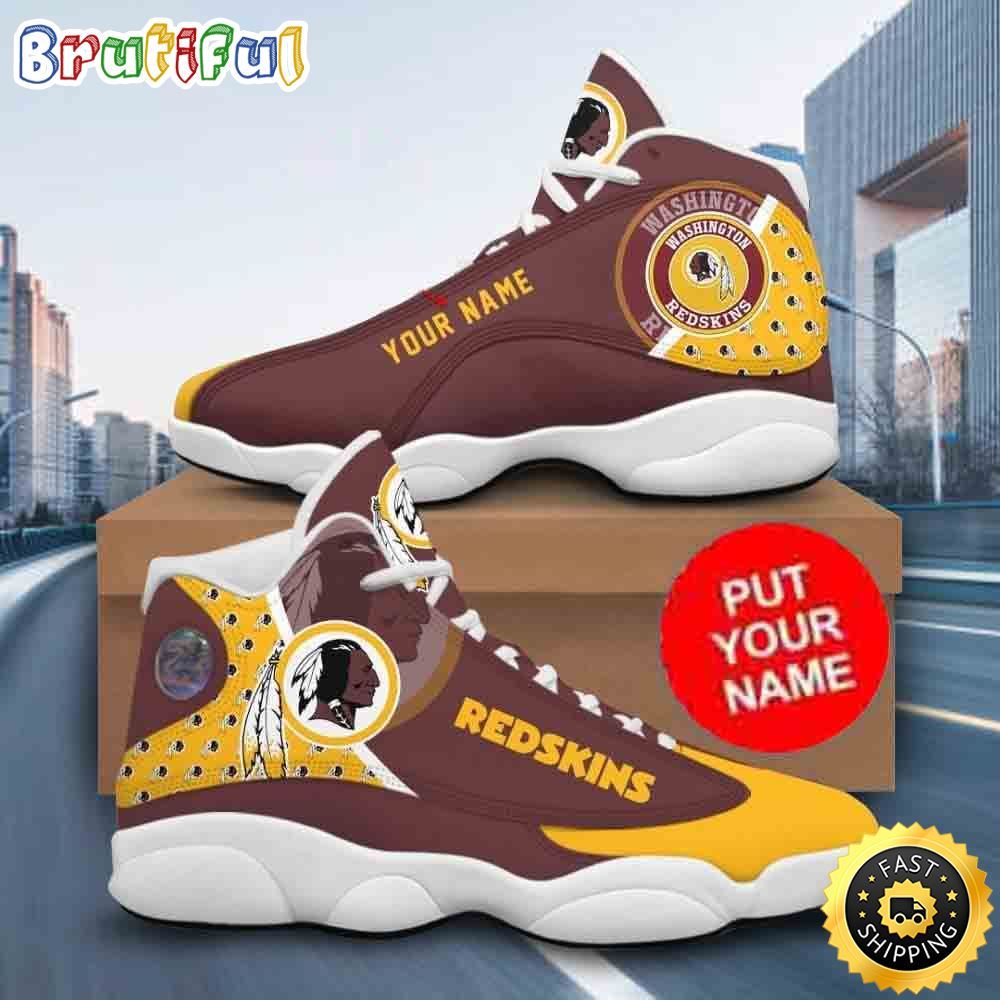 Sportswearmerch Washington Redskins NFL AJ13 Sneakers Shoes For Men And Women