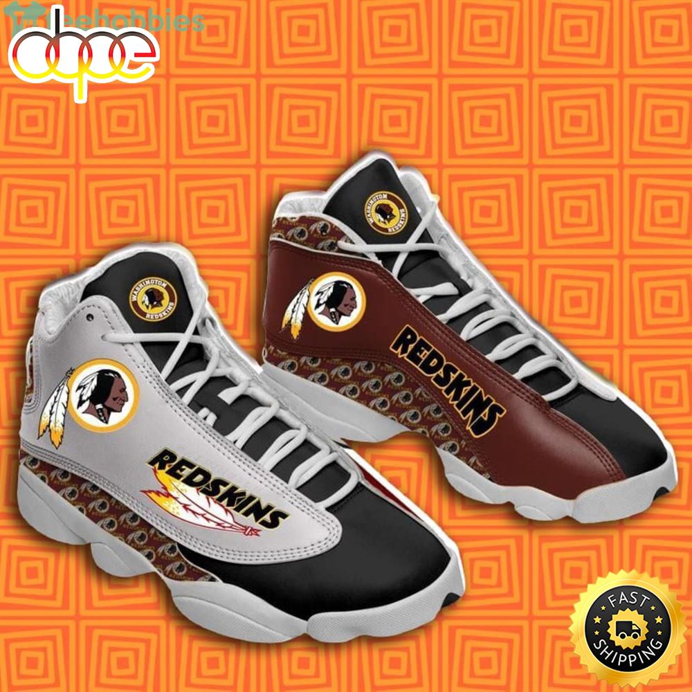 Sportswearmerch Washington Redskins NFL AJ13 Sneakers Shoes For Men And Women