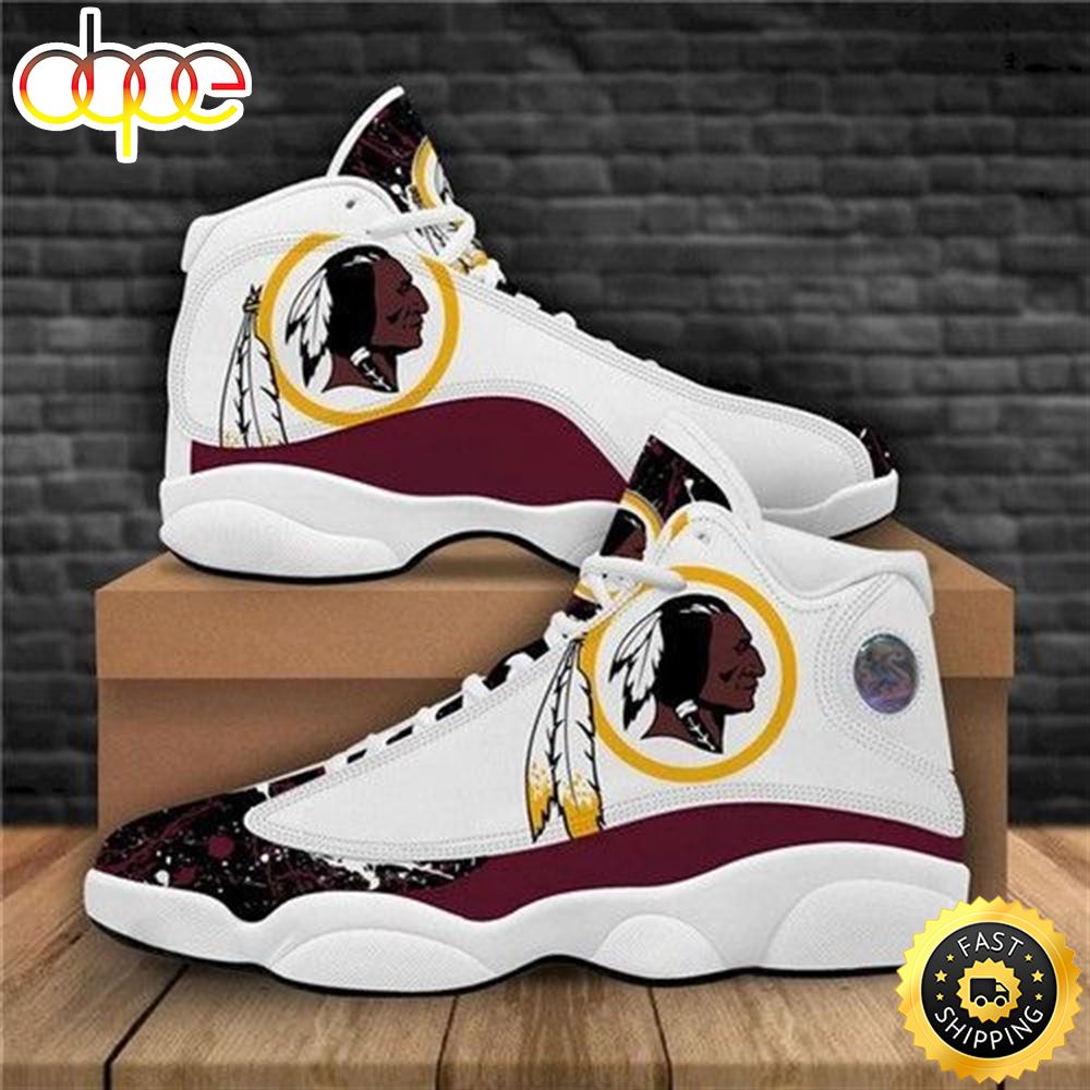 Sportswearmerch Washington Redskins NFL AJ13 Sneakers Shoes For Men And Women