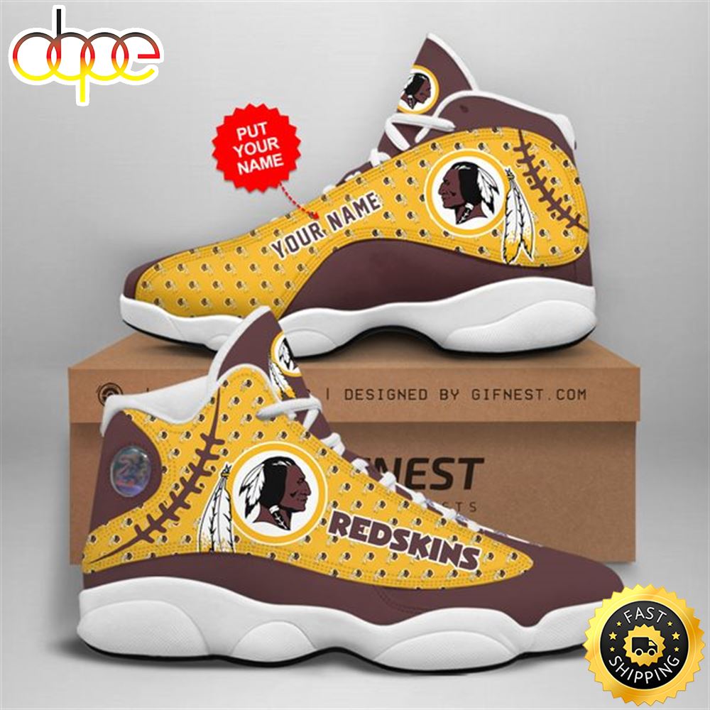 Sportswearmerch Washington Redskins NFL AJ13 Sneakers Shoes For Men And Women