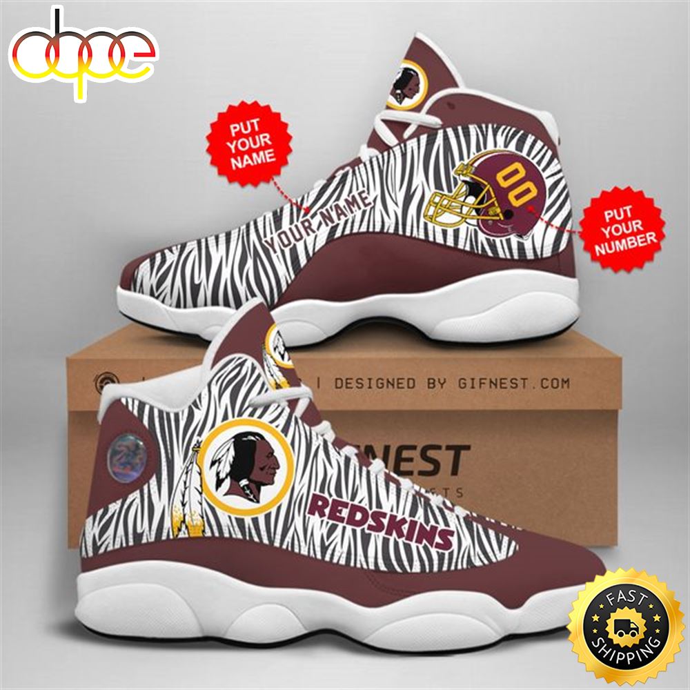 Sportswearmerch Washington Redskins NFL AJ13 Sneakers Shoes For Men And Women
