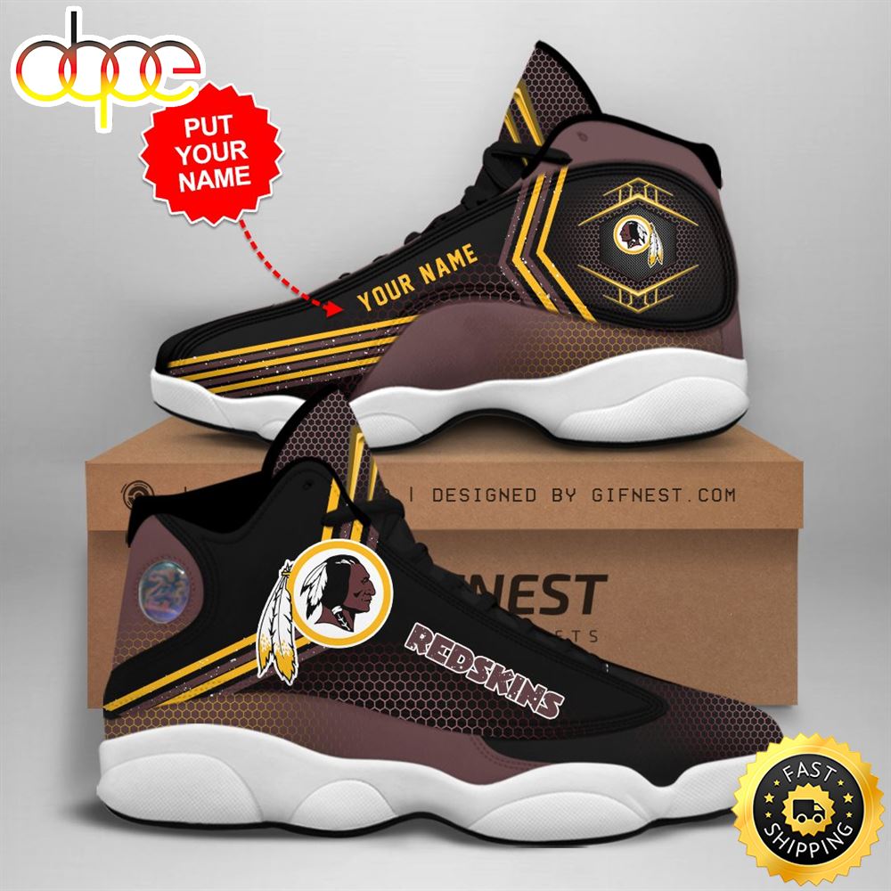Sportswearmerch Washington Redskins NFL AJ13 Sneakers Shoes For Men And Women