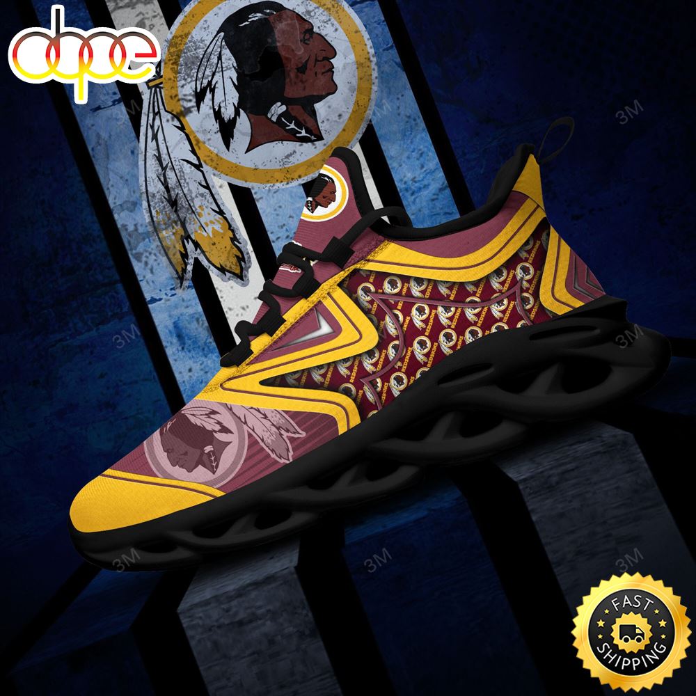 Sportswearmerch Washington Redskins NFL Max Soul Shoes Sneakers For Men And Women