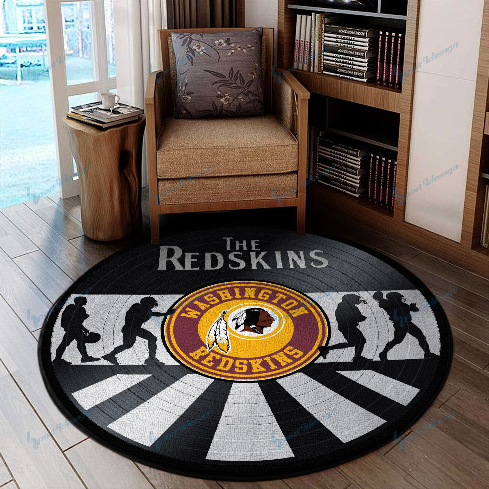 Sportswearmerch Washington Redskins NFL Round Rug For Fan