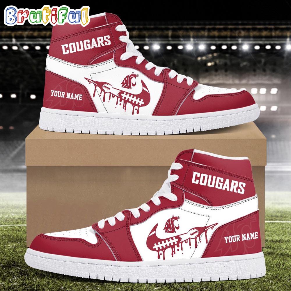 Sportswearmerch Washington State Cougars NCAA AJ1 High Sneakers Shoes For Men And Women