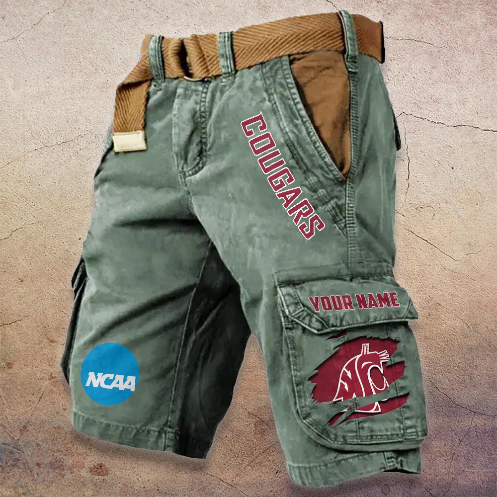 Sportswearmerch Washington State Cougars NCAA Denim Short For Fan
