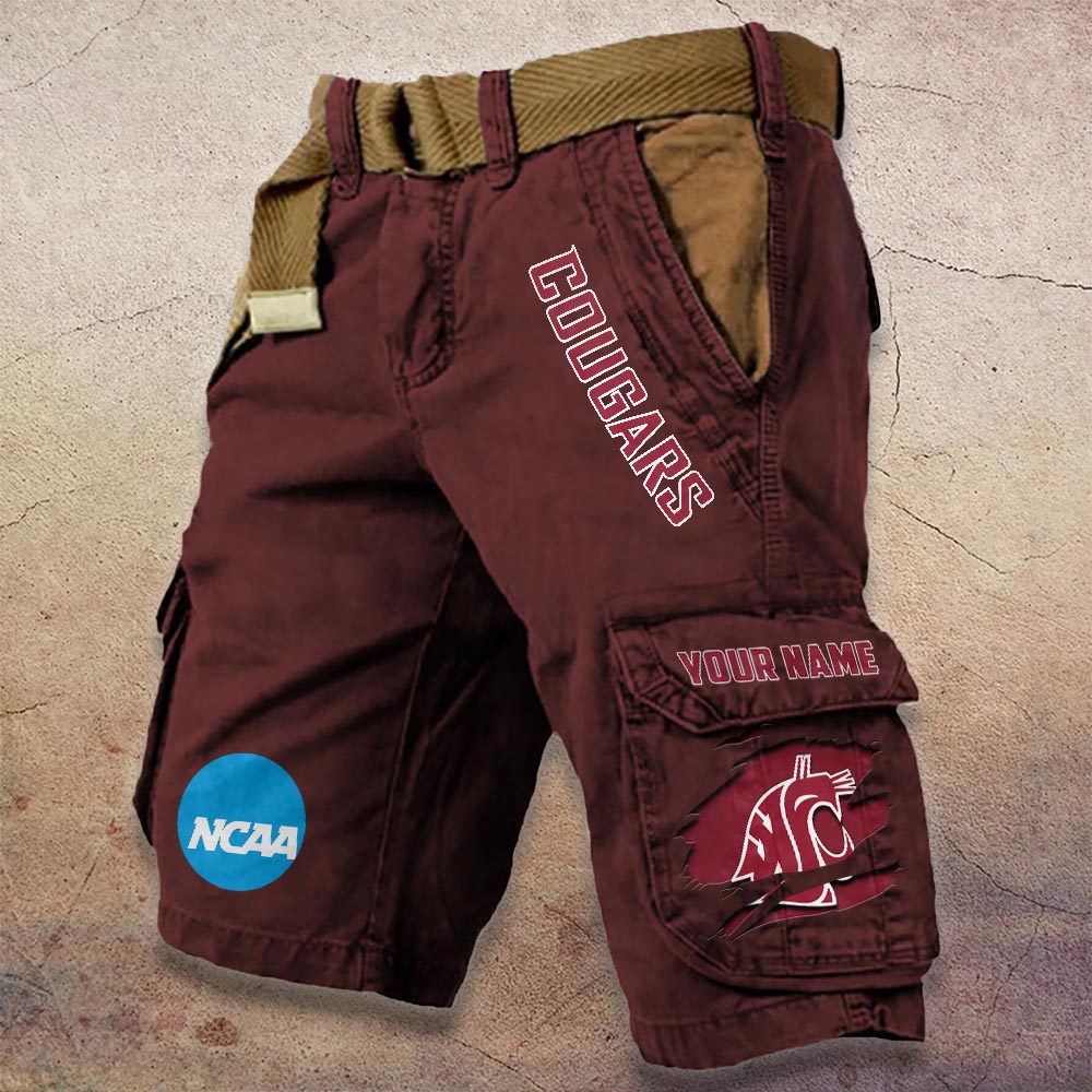 Sportswearmerch Washington State Cougars NCAA Denim Short For Fan
