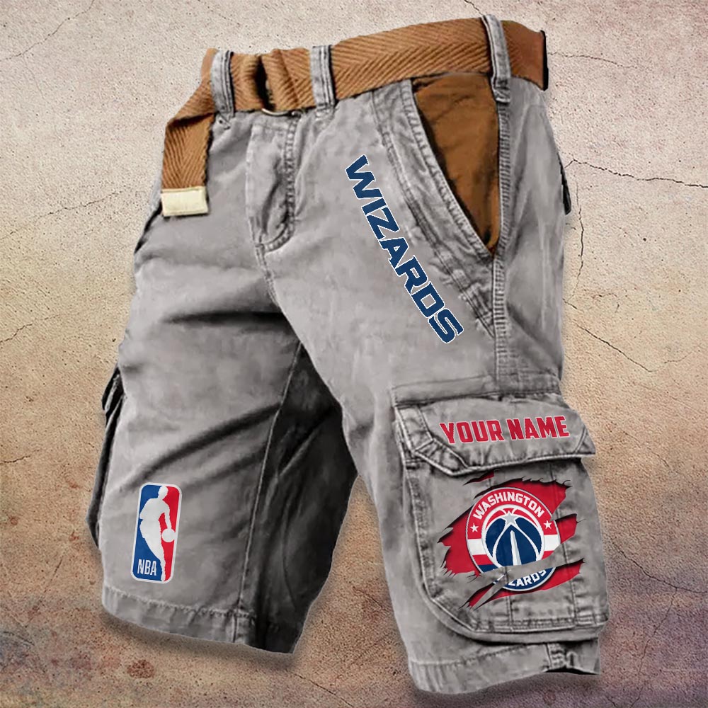 Sportswearmerch Washington Wizards NBA Denim Short For Fan