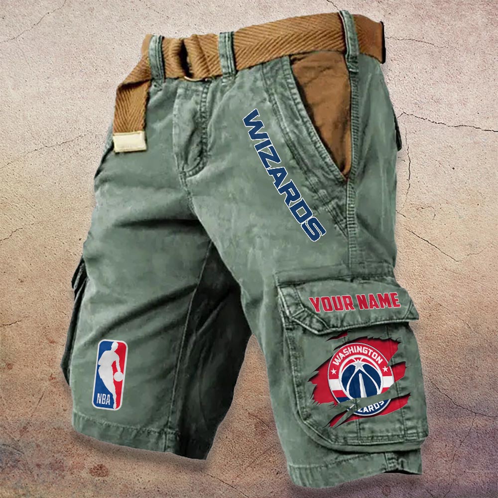 Sportswearmerch Washington Wizards NBA Denim Short For Fan