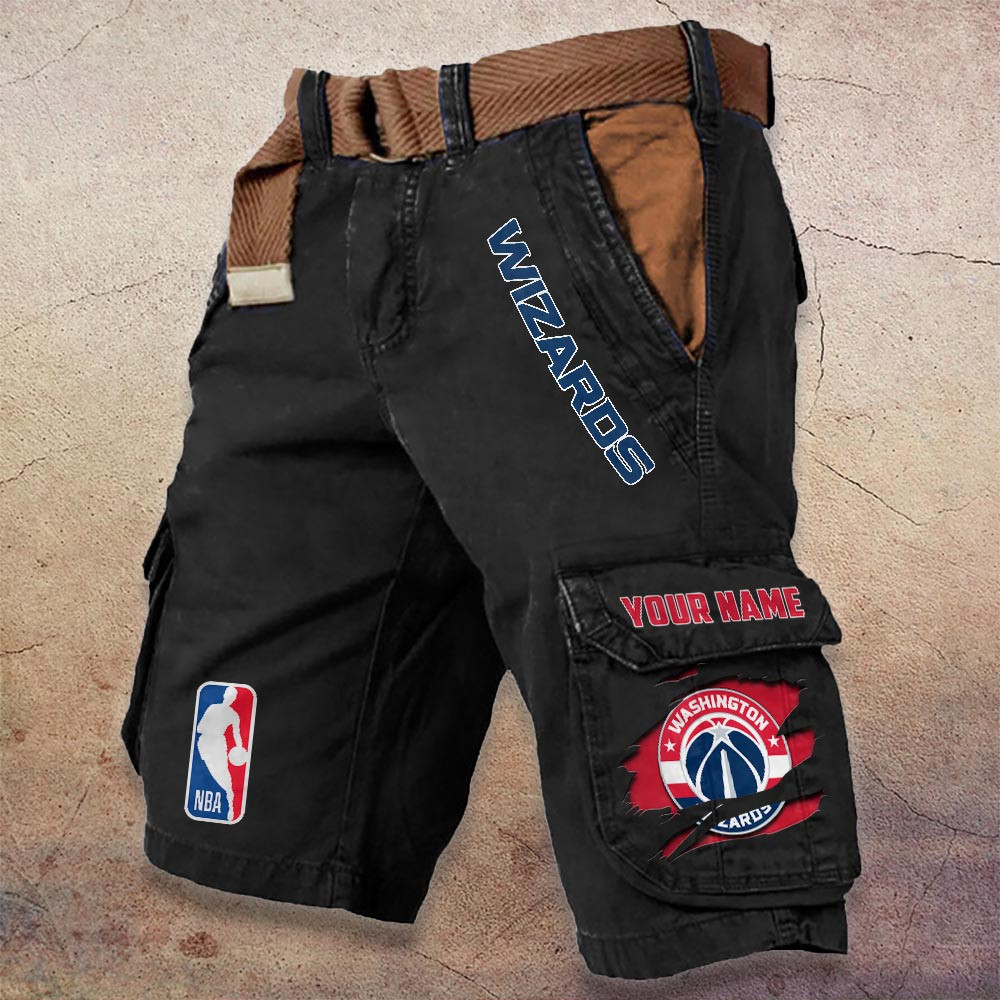 Sportswearmerch Washington Wizards NBA Denim Short For Fan