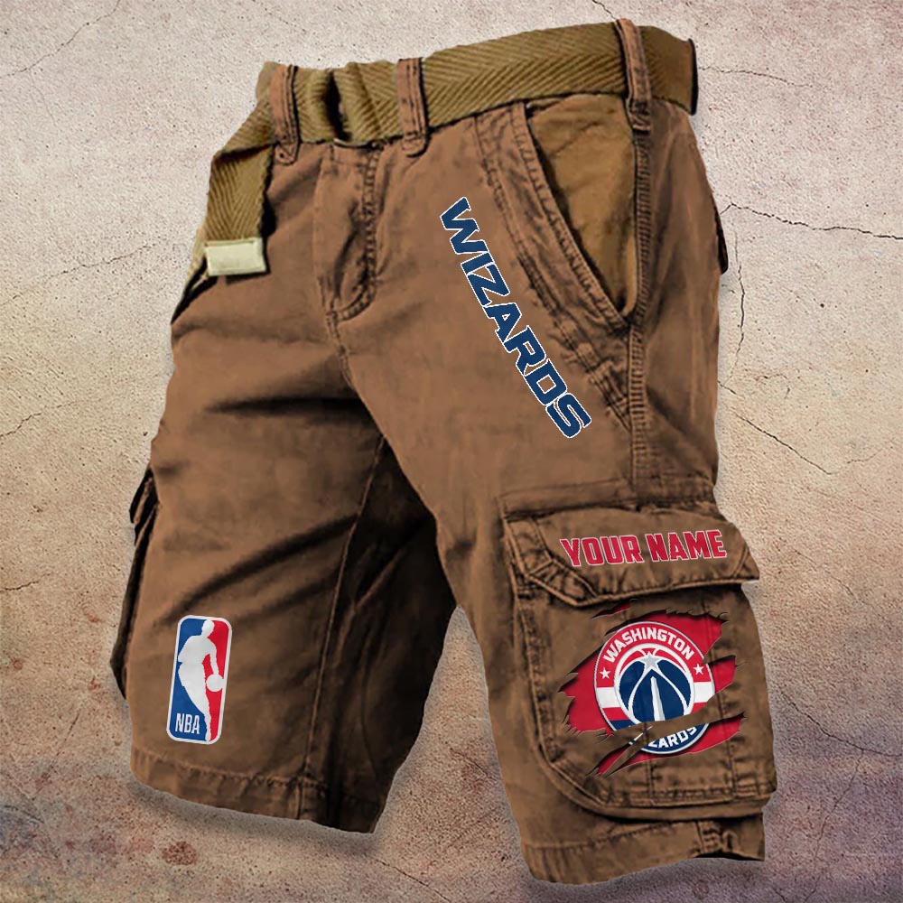 Sportswearmerch Washington Wizards NBA Denim Short For Fan