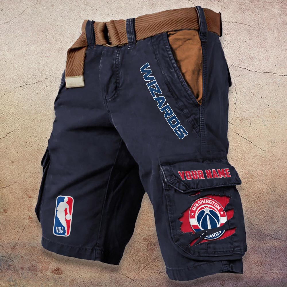 Sportswearmerch Washington Wizards NBA Denim Short For Fan